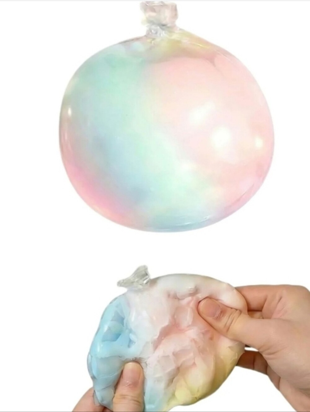 Cracking Wax Squishy Color Swirl Ball